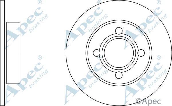 APEC BRAKING Jarrulevy DSK288